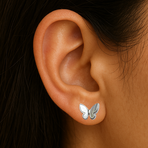 Golden Butterfly Earrings