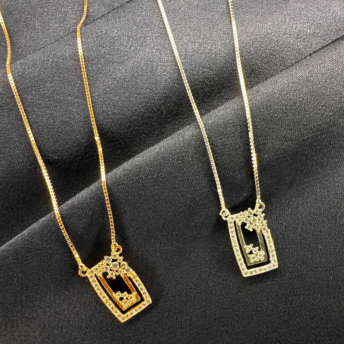 Starlit Window Pendant Necklace