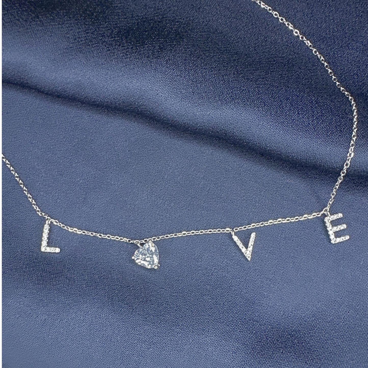LOVE Heart Pendant Necklace
