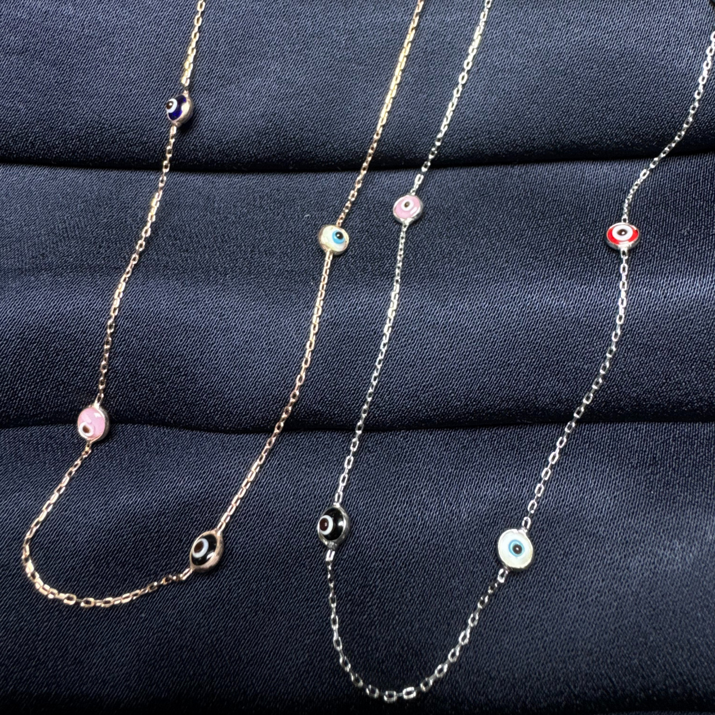 Rainbow Guardian Eye Necklace