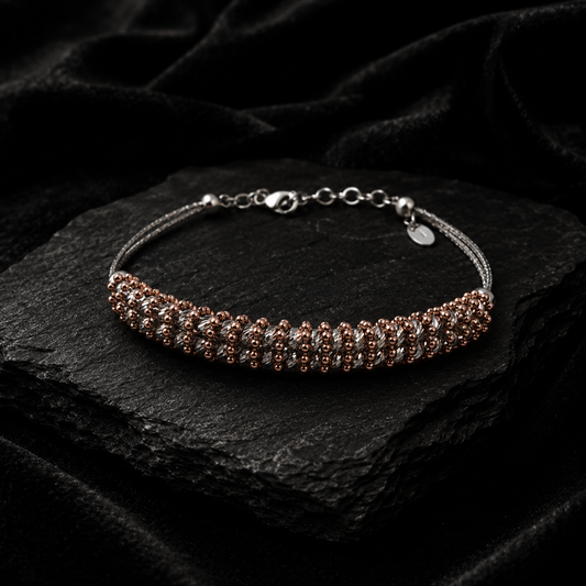 Two-Tone Beaded Bracelet
