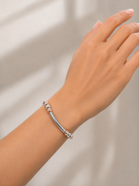 Two-Tone Bar Bracelet