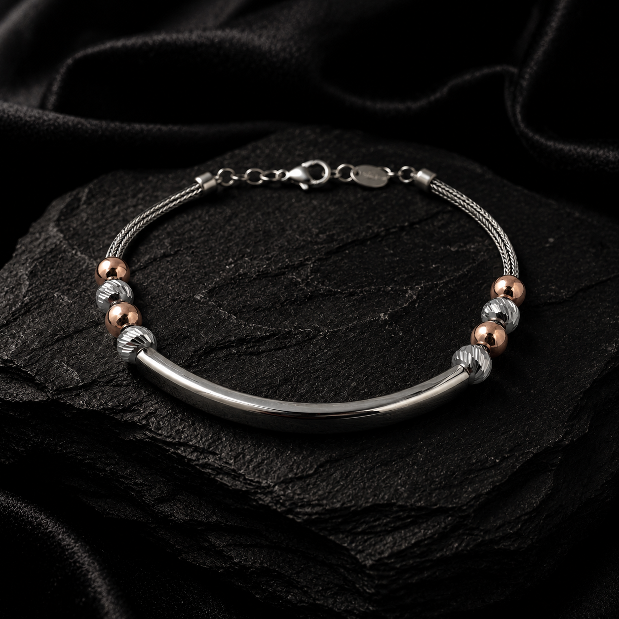 Two-Tone Bar Bracelet