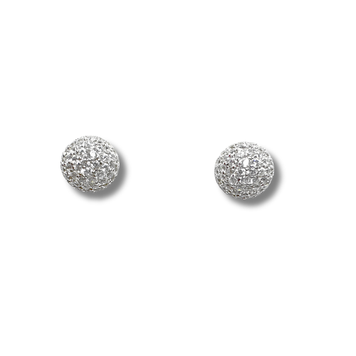 Crystal Dome Earrings