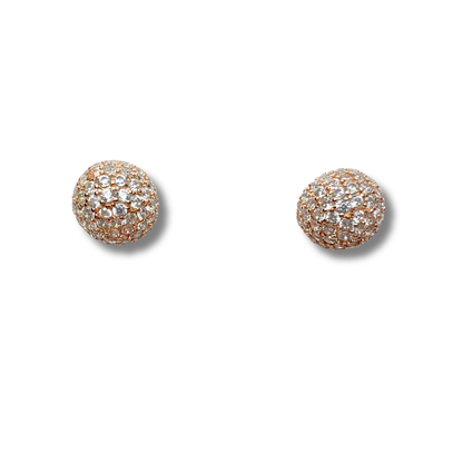 Crystal Dome Earrings