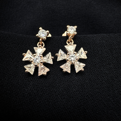 Crystal Star Earrings