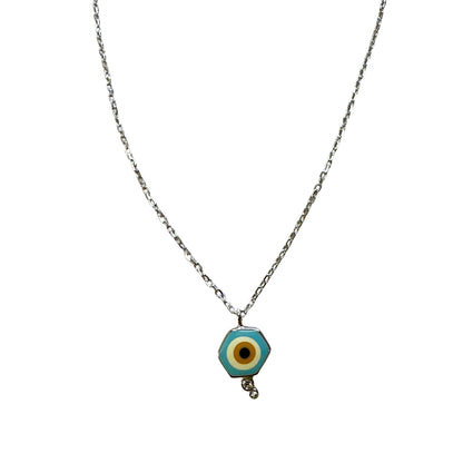 Mystical Hexagon Eye Necklace