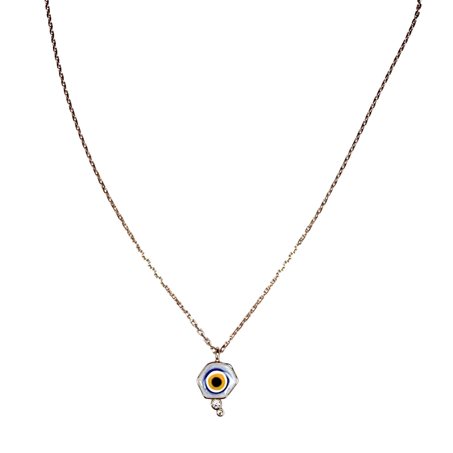 Mystical Hexagon Eye Necklace