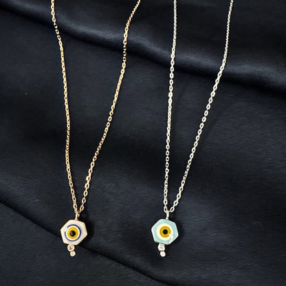 Mystical Hexagon Eye Necklace