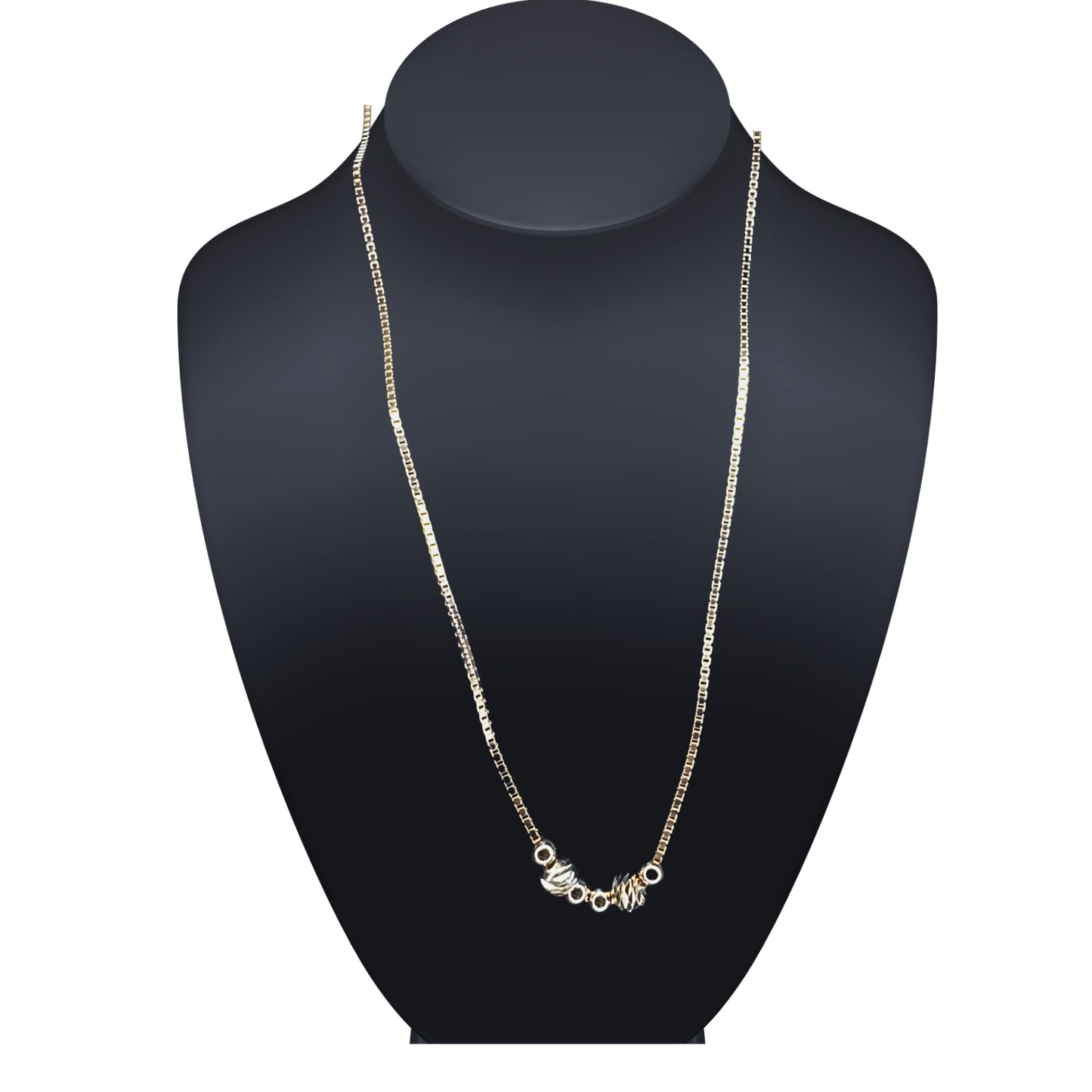 Signature Textured Bead Chain Necklace