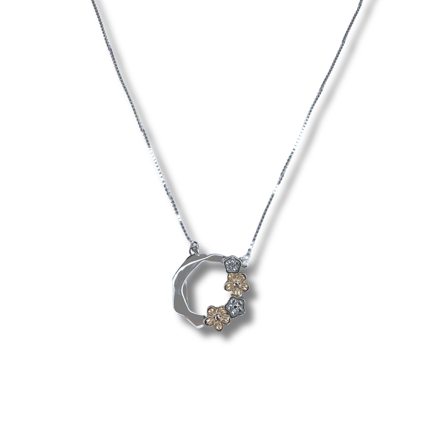 Moonlit Bloom Pendant Necklace