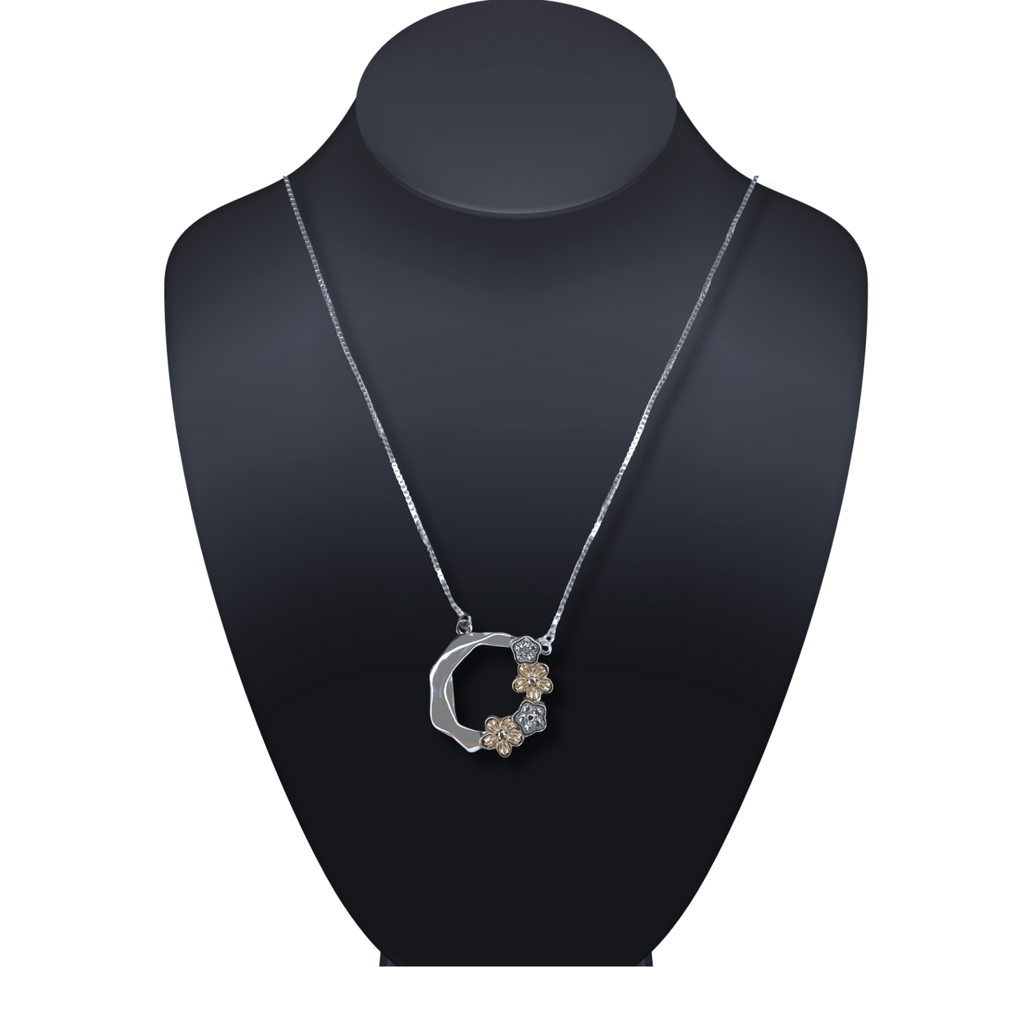 Moonlit Bloom Pendant Necklace