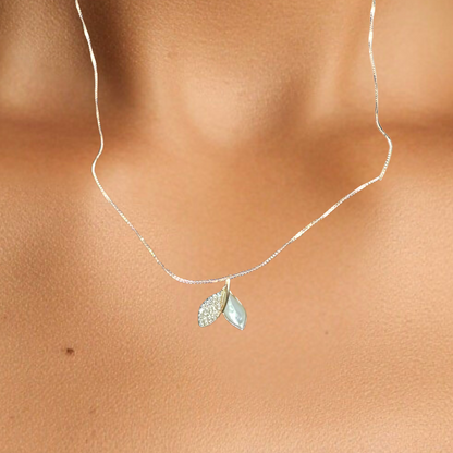 Golden Petal Charm Necklace