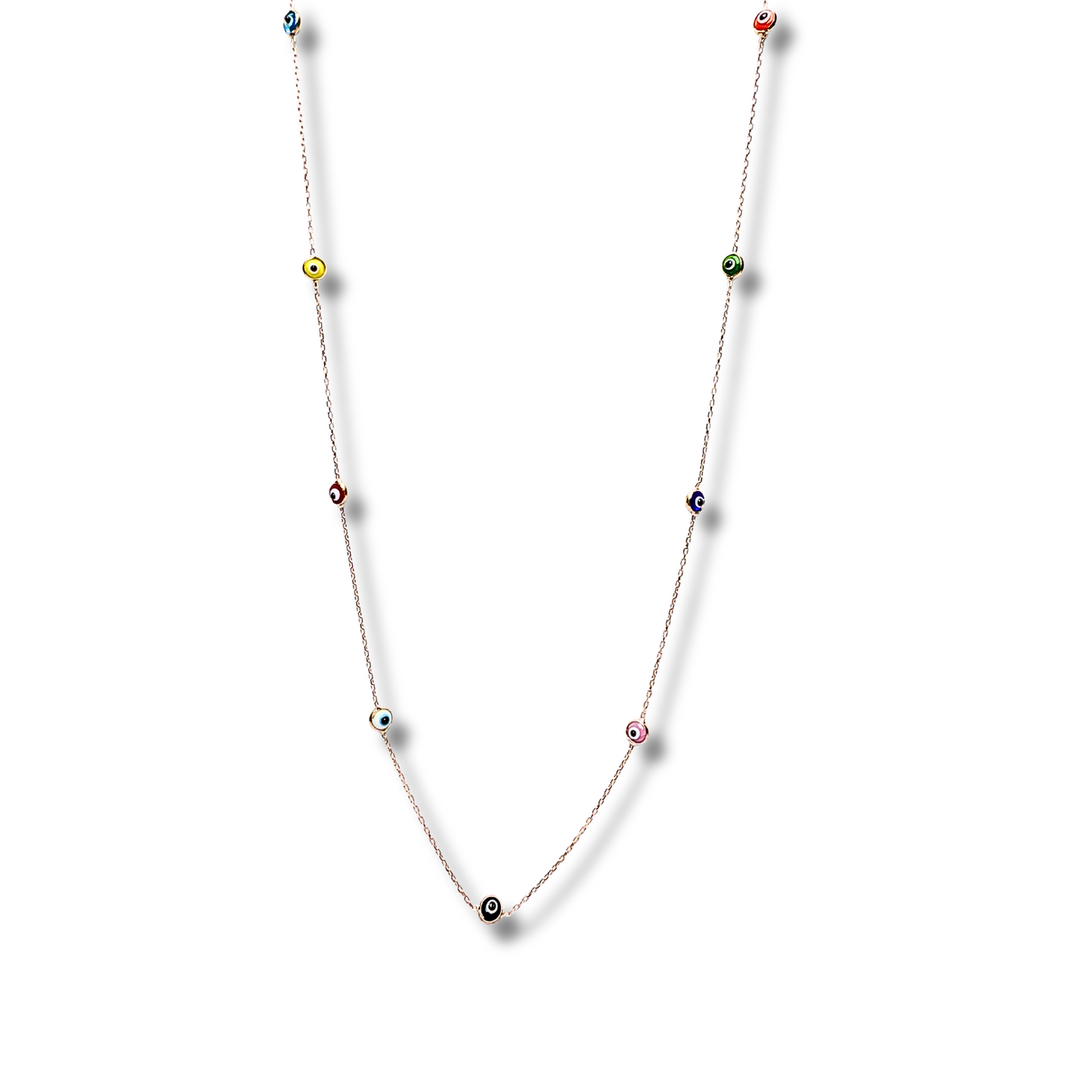 Rainbow Guardian Eye Necklace
