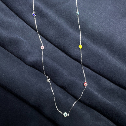 Rainbow Guardian Eye Necklace