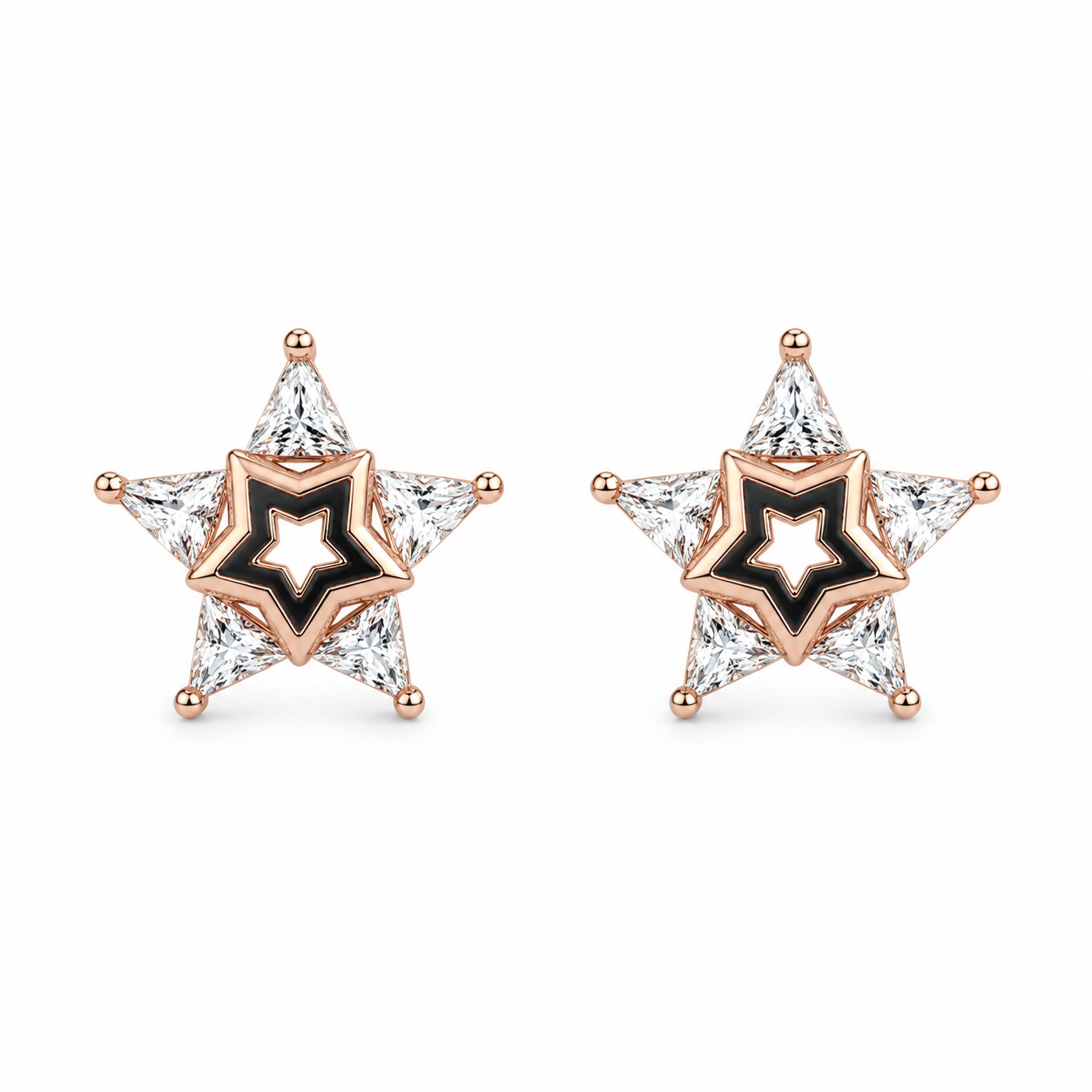 Crystal Star Stud Earrings