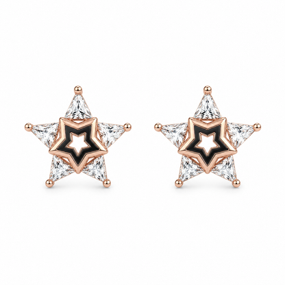 Crystal Star Stud Earrings