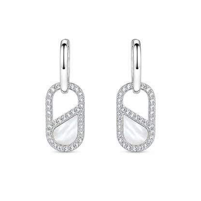 Mother Pearl Link Earrings