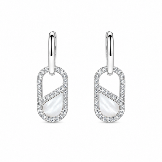 Mother Pearl Link Earrings