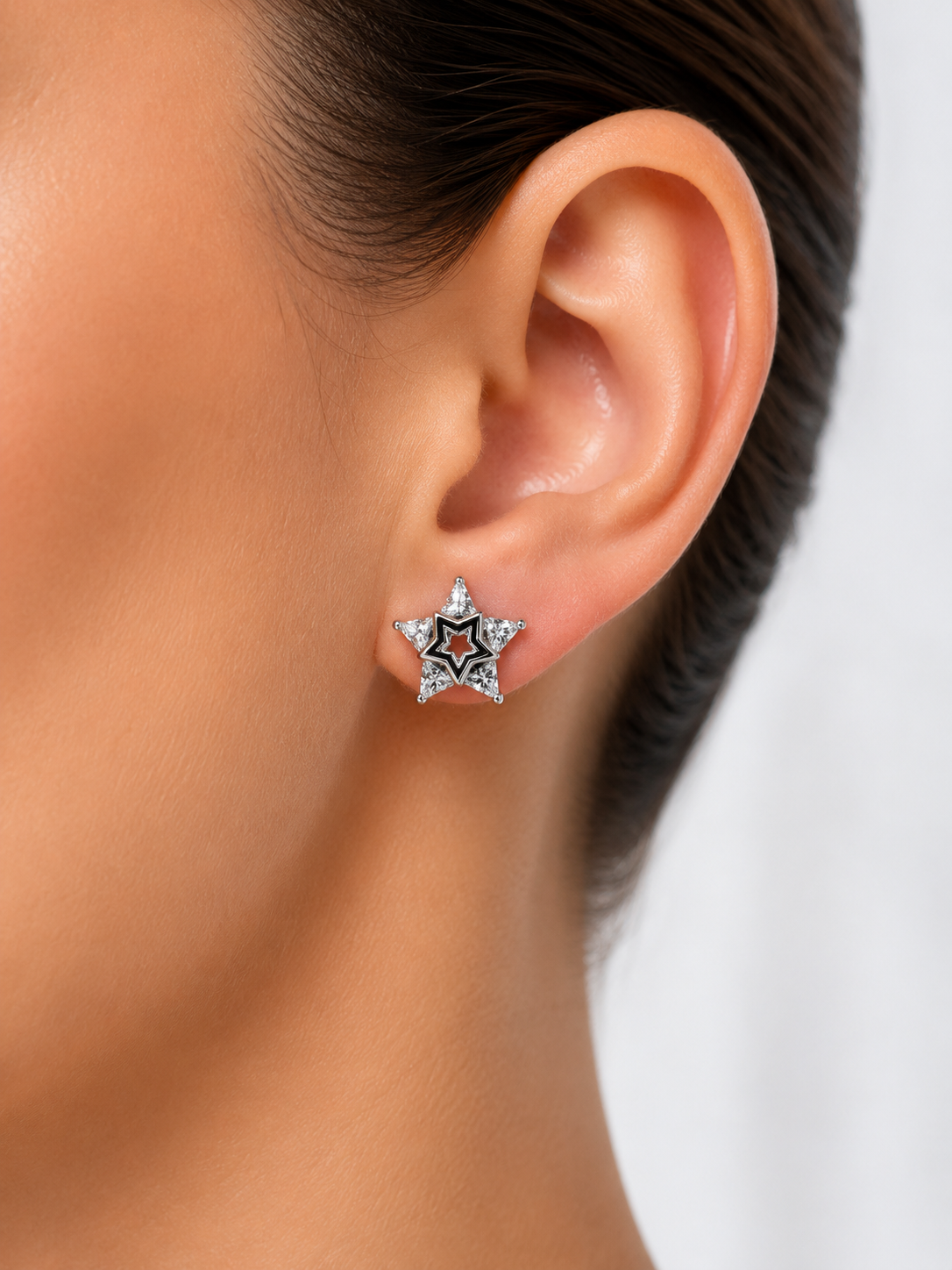 Crystal Star Stud Earrings