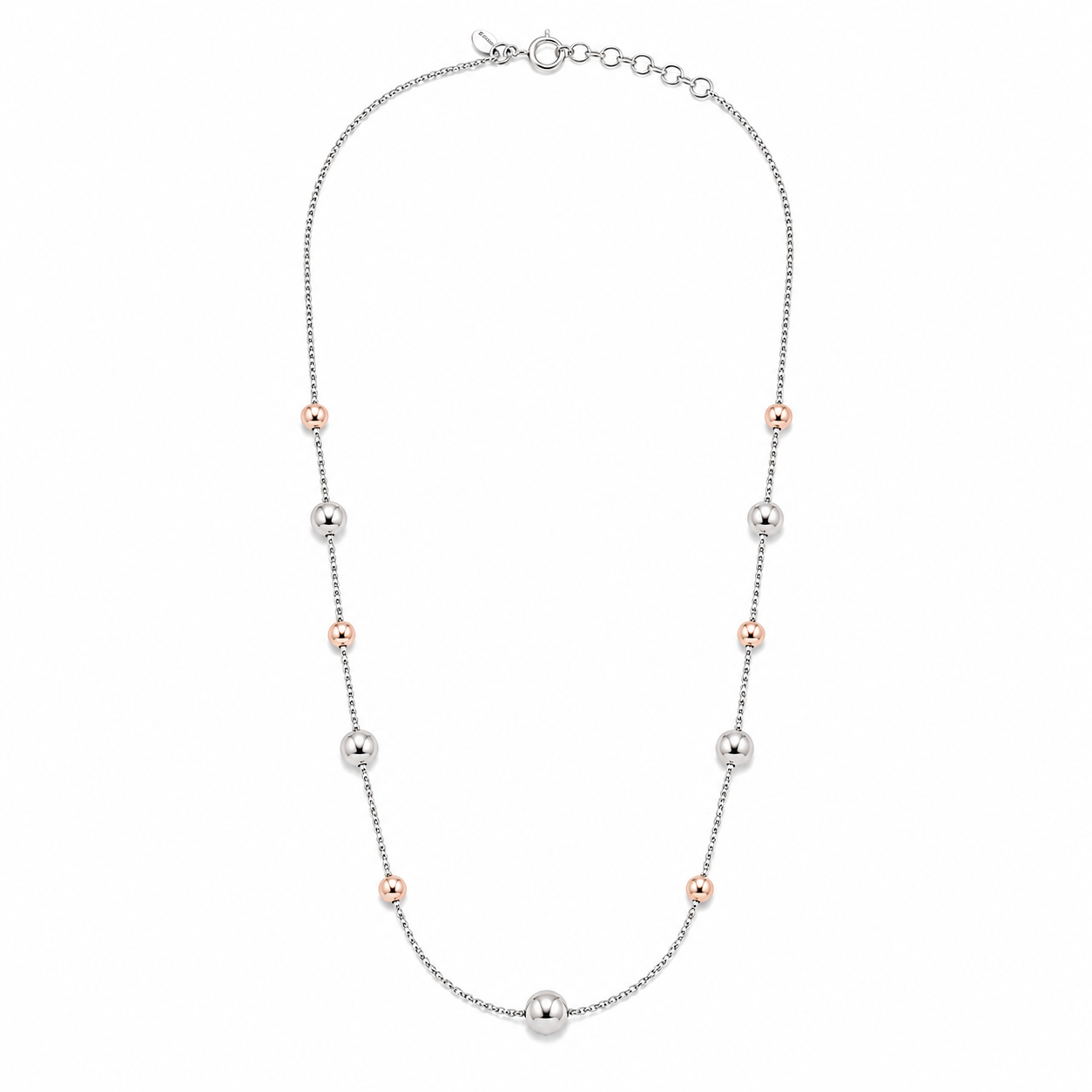 Silver Rose Bead Chain