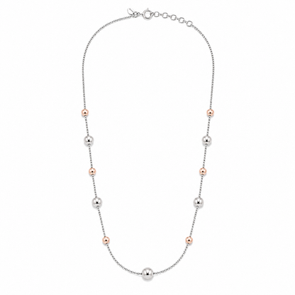 Silver Rose Bead Chain