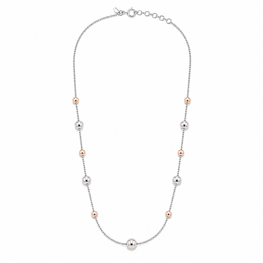 Silver Rose Bead Chain
