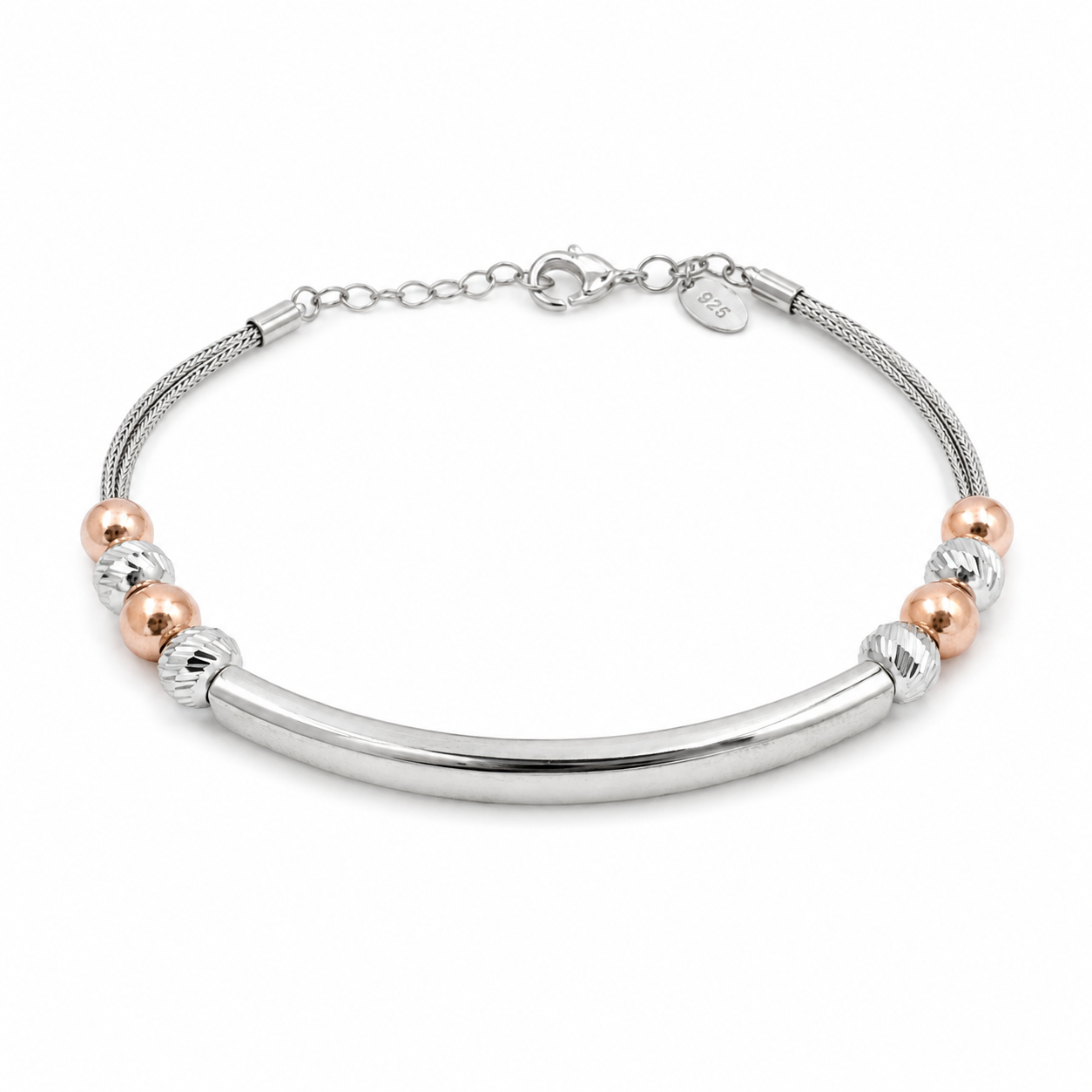 Two-Tone Bar Bracelet