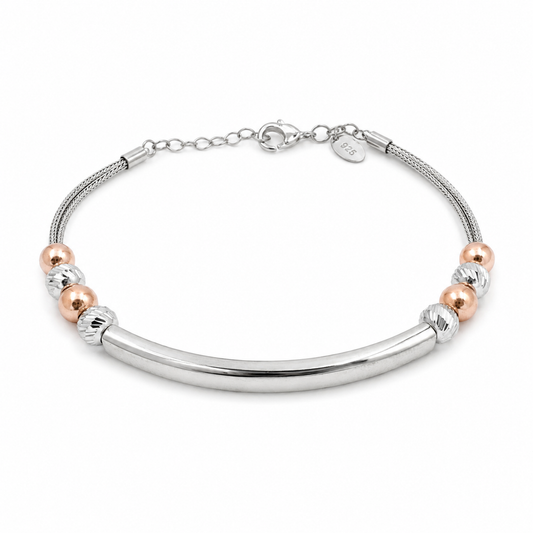 Two-Tone Bar Bracelet