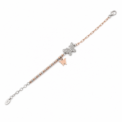 Butterfly Duo Charm Bracelet