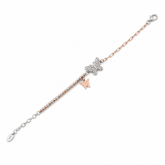 Butterfly Duo Charm Bracelet