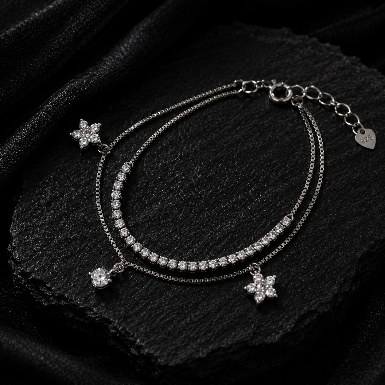 Butterfly Duo Charm Bracelet