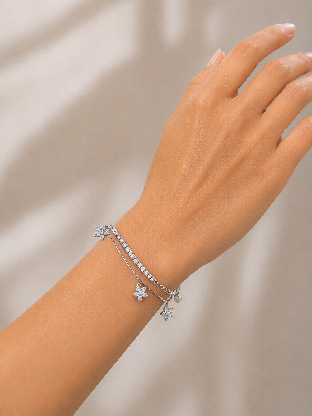 Butterfly Duo Charm Bracelet